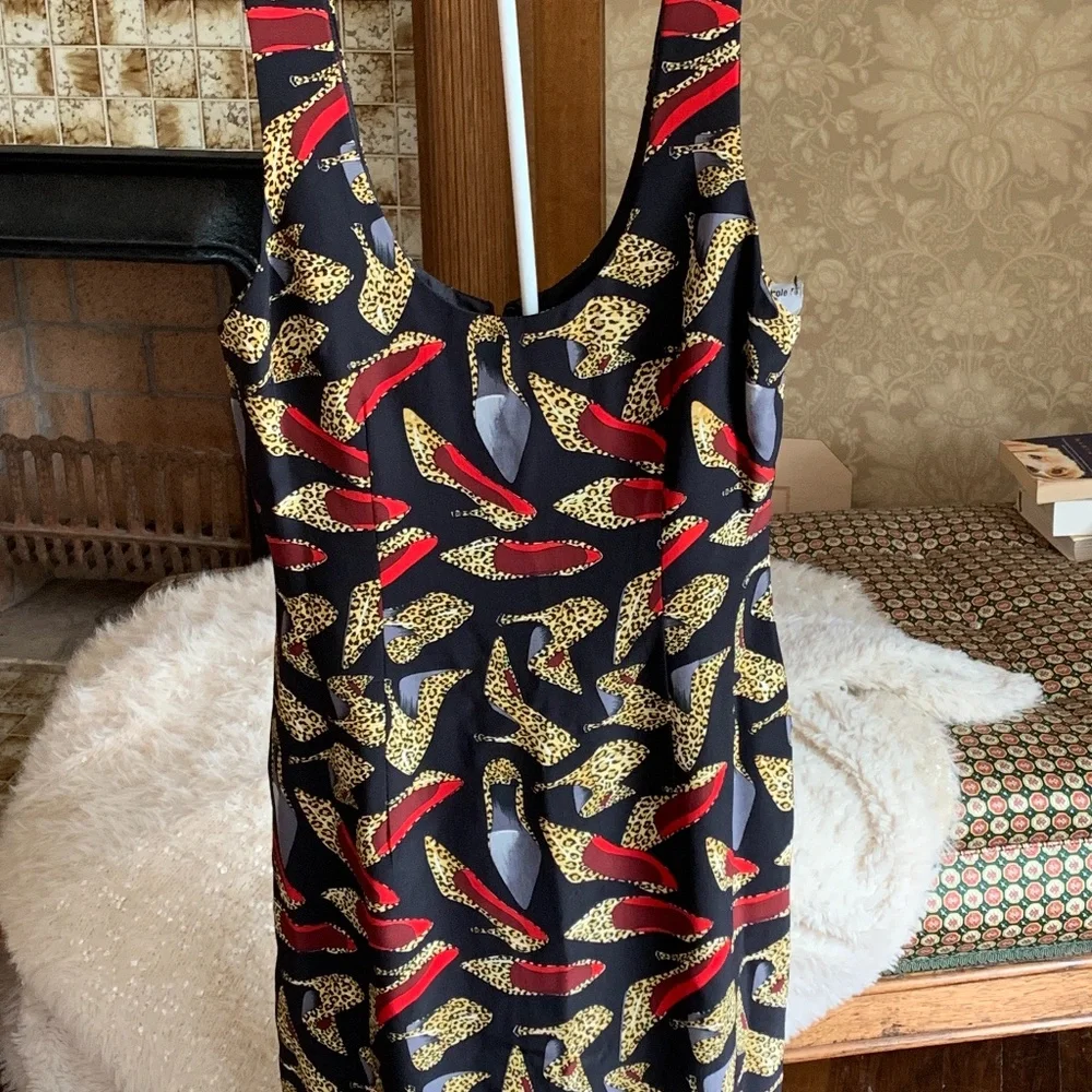 Vintage Nicole Miller Leopard stiletto dress. Worn once. In the 90’s , this dres